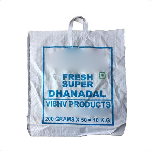 Strong & Durable White Printed Hdpe Woven Bag