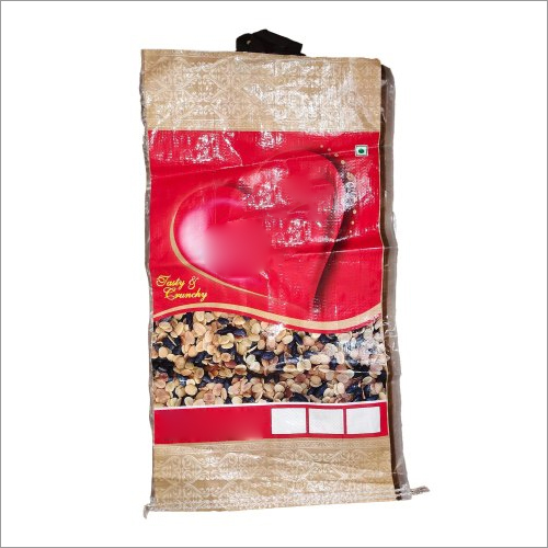 40 KG HDPE Printed Woven Bag - Rectangular Shape, Red-Brown Color, Laminated Material | Strong & Durable, Flexiloop Handles, Customized Designs