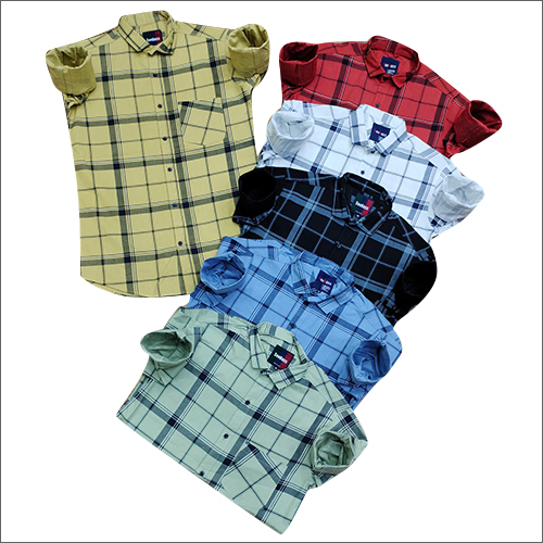 Mens Cotton Checked Shirts
