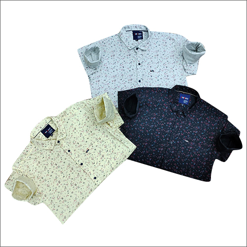 Mens Linen Printed Shirts
