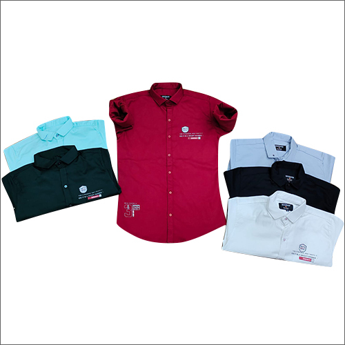 Mens Lycra Plain Shirts
