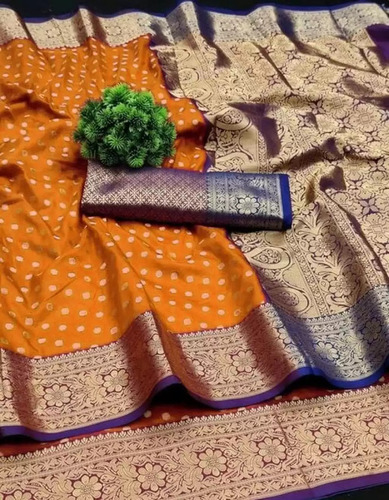 5 Colors Available Kanjivaram Art Silk  Jacquard Saree
