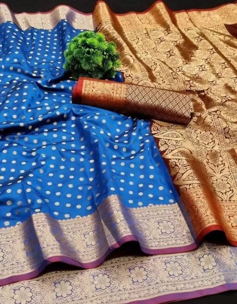 Kanjivaram Art Silk  Jacquard Saree