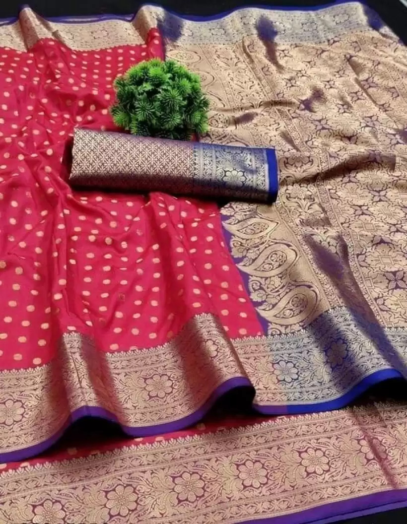 Kanjivaram Art Silk  Jacquard Saree