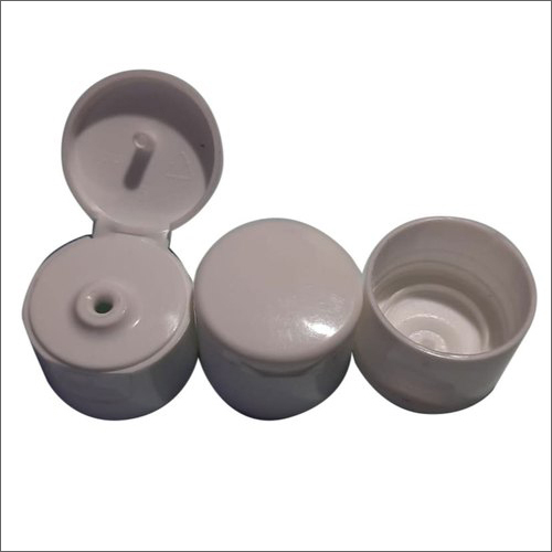 28mm Flip Top Cap - PP Material, 28mm Diameter, Grey Color, 4.2g Weight | Ideal for Bottles, Secure Flip Top Design