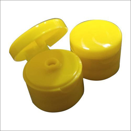 Bottle Flip Top Cap - Plastic, Yellow Color | Versatile Usage for Baby Shampoo, Hand Sanitizers, Hair Oils, and Ayurvedic Formulations