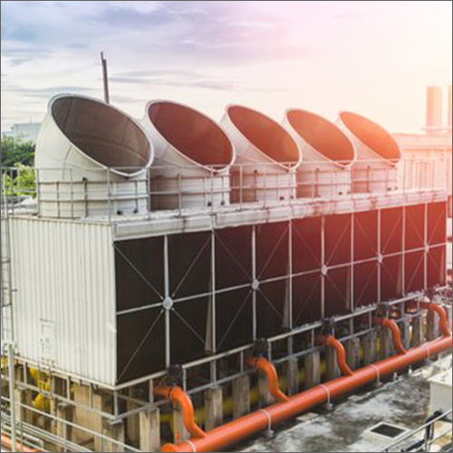 HVAC Water Air Cooling Tower - FRP Material, Induced Draft Design, 10 TR To 1500 TR Capacity | Compact Structure, Low Maintenance, Power Saving, Easy Installation