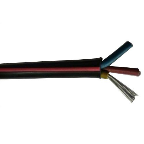 3 Core Aluminum Cable - Solid Round Conductor Black PVC Jacket | Weatherproof Design High Tensile Strength Longer Service Period