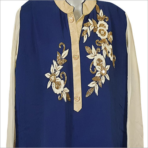 Blue Long Kurti