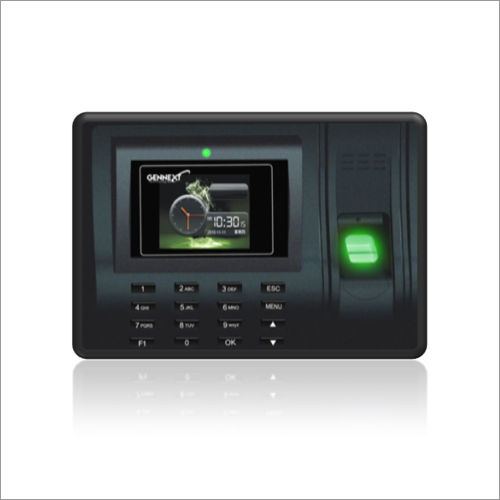 Black Standalone Fingerprint Attendance Device