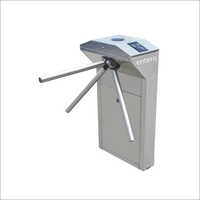Stainless Steel Tripod Turnstile - Silver Metal Design | Safety Features With Alarm And Warranty