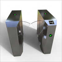 Flap Barrier - Metal, Silver | Alarm Supported, Remote Control Enabled, Safety Application For Malls And Metro Stations, Warranty Included