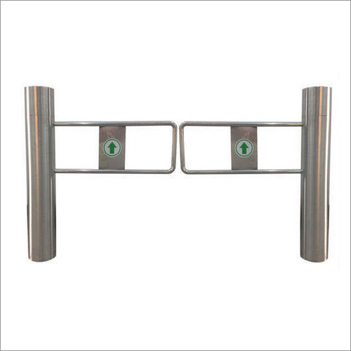 Silver Compact Swing Barrier