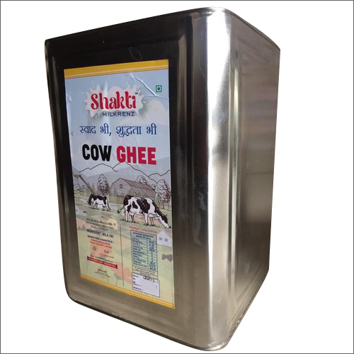 Shakti Desi Cow Ghee - Raw Yellowish Original Flavor | Ideal For Adults, Babies, Children, Old-Aged, 6 Months Shelf Life, Box Packaging