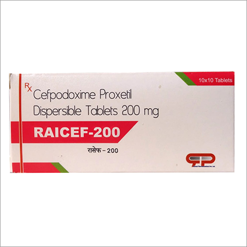 200 MG Cefpodoxime Proxetil Dispersible Tablets