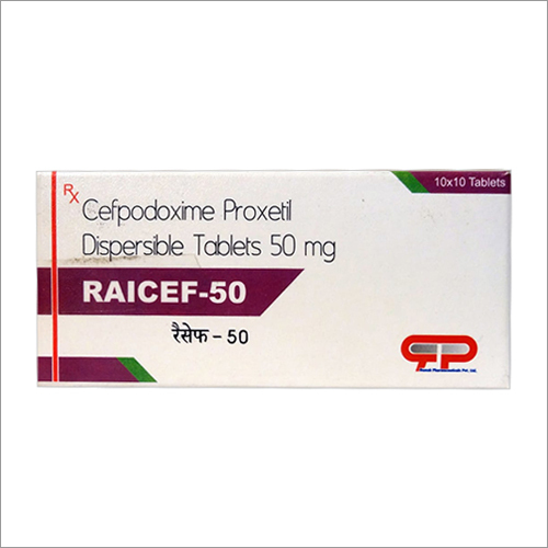 50 MG Cefpodoxime Proxetil Dispersible Tablets