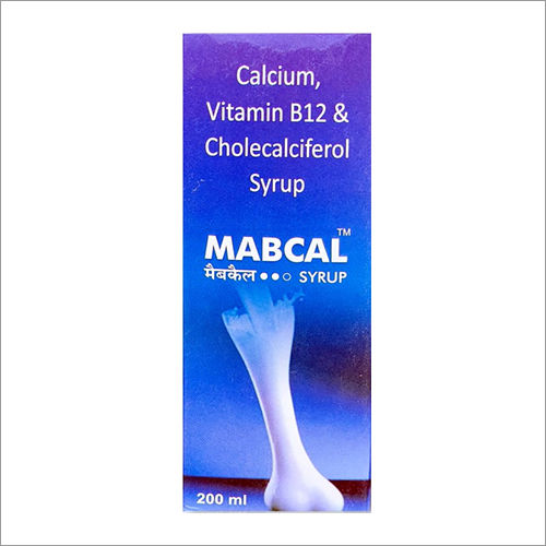 Calcium Gluconate 200 gm and Calcium Lactate 250 mg and Vitamin 400 I.U. Vitamin B12 5 mcg. 200 ml Syrup