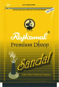 Black Rajkamal Polyster Premium Chandan Dhoop 20 Sticks