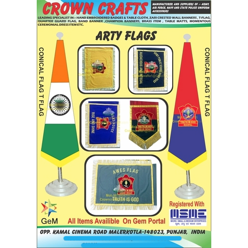 ARTY FLAGS - Other Fabric, Customized Size | Embroidered, Personalized Color, Logo, and Name Options, Versatile Flying and Hanging Styles