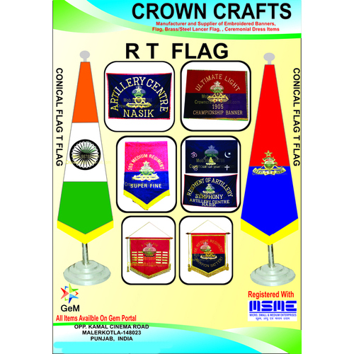 Conical Flag Embroidery - Size: As Buyers