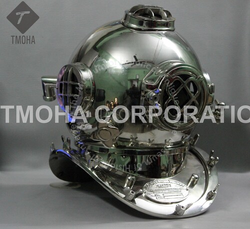 Antique US Navy Deep Sea Marine SCA Scuba Reproduction Diving Helmet Divers Helmet Mark V DH0003