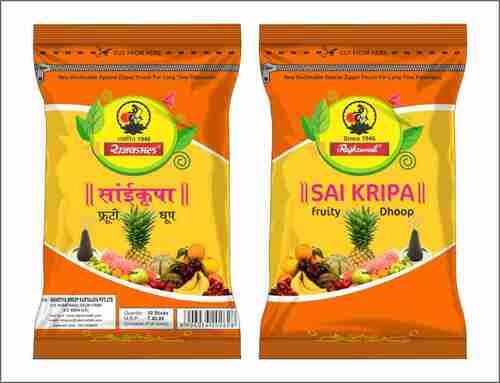 Black Rajkamal Polyster Sai Kripa Fruity Dhoop 20 Sticks