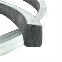 Grey Black Sponge Rubber Profile
