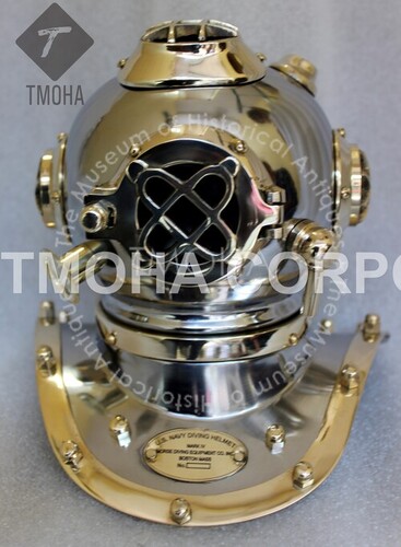 Antique US Navy Deep Sea Marine SCA Scuba Reproduction Diving Helmet Mini Divers Helmet DH0010