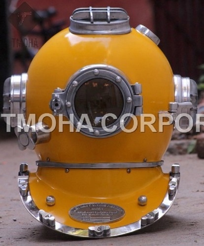 Antique US Navy Deep Sea Marine SCA Scuba Reproduction Diving Helmet Divers Helmet Mark V DH0012