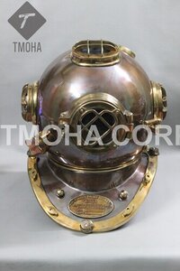 Antique US Navy Deep Sea Marine SCA Scuba Reproduction Diving Helmet Divers Helmet Mark V DH0013