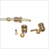 Lubrication Fitting - Brass & Other Materials , Polished Surface Treatment For Efficient Lubricant Feeding In Mechanical Systems
