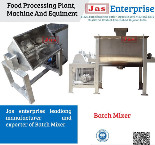 Batch Mixers Capacity: 500 Kgs Kg/Day