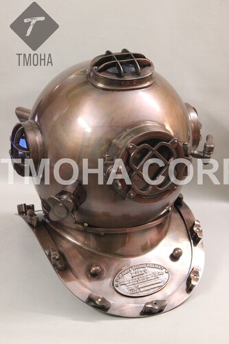 Antique US Navy Deep Sea Marine SCA Scuba Reproduction Diving Helmet Divers Helmet Mark V DH0017