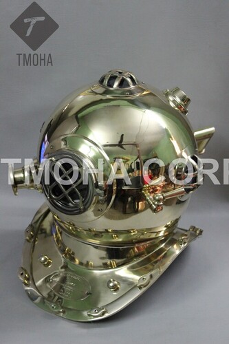 Antique US Navy Deep Sea Marine SCA Scuba Reproduction Diving Helmet Divers Helmet Mark V DH0018