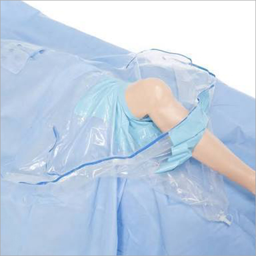 Sky Blue Disposable Knee Arthroscopy Drape