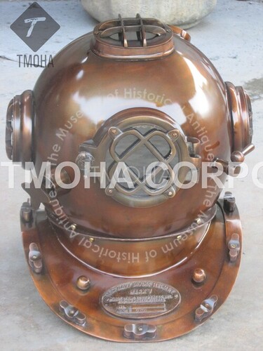 Antique US Navy Deep Sea Marine SCA Scuba Reproduction Diving Helmet Divers Helmet Mark V DH0028