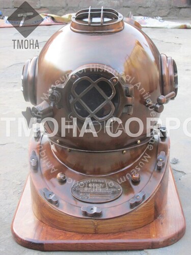 Antique US Navy Deep Sea Marine SCA Scuba Reproduction Diving Helmet Divers Helmet Mark V DH0029