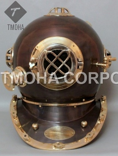 Antique US Navy Deep Sea Marine SCA Scuba Reproduction Diving Helmet Divers Helmet Mark IV DH0030