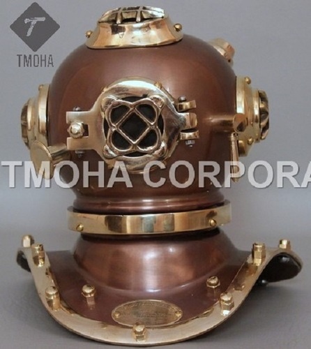 Antique US Navy Deep Sea Marine SCA Scuba Reproduction Diving Helmet Mini Divers Helmet DH0035