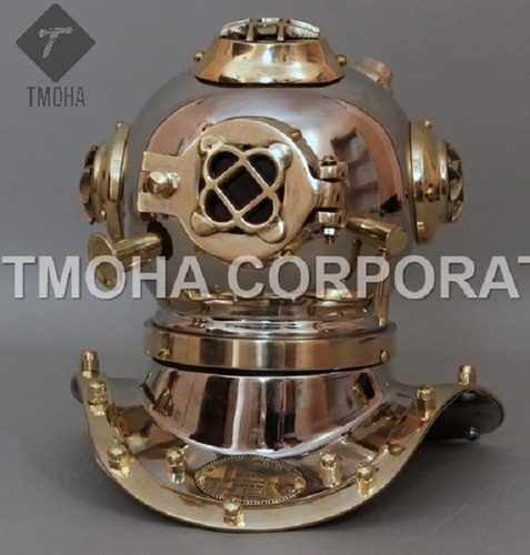 Antique US Navy Deep Sea Marine SCA Scuba Reproduction Diving Helmet Mini Divers Helmet DH0036