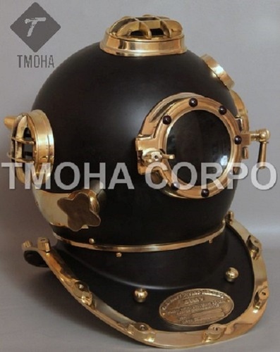 Antique US Navy Deep Sea Marine SCA Scuba Reproduction Diving Helmet Divers Helmet Mark V DH0039