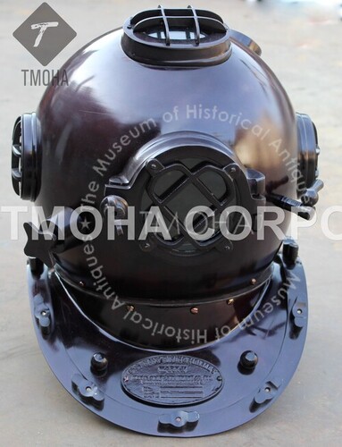 Antique US Navy Deep Sea Marine SCA Scuba Reproduction Diving Helmet Divers Helmet Mark V DH0041