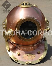 Antique US Navy Deep Sea Marine SCA Scuba Reproduction Diving Helmet Divers Helmet Mark IV DH0043