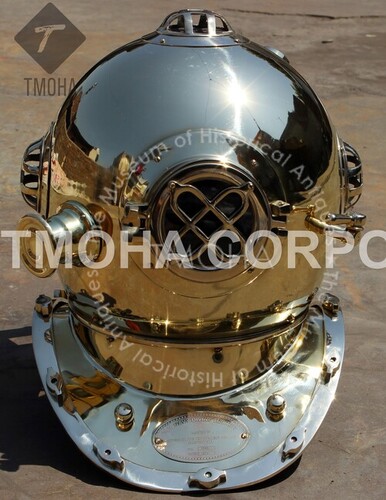 Antique US Navy Deep Sea Marine SCA Scuba Reproduction Diving Helmet Divers Helmet Mark IV DH0045
