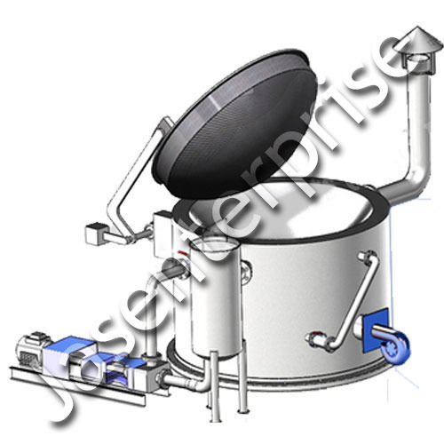 Circular Fryer With Tilting Systems Capacity: 500 Kg Per Batch Kg/Hr