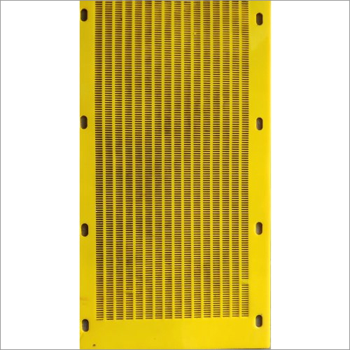 Flip Flow Screen Mat - Polyurethane, 12 Feet Length, 7 mm Thickness | Yellow, Ideal for Screening Moist or Humid Materials