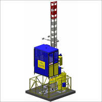 Passenger And Material Hoists SPM 100L Single Cage