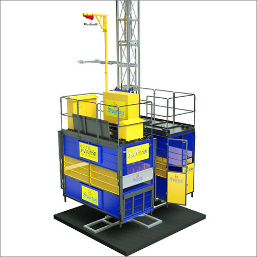 Passenger And Material Hoist-SPM 200-200L Twin Cage