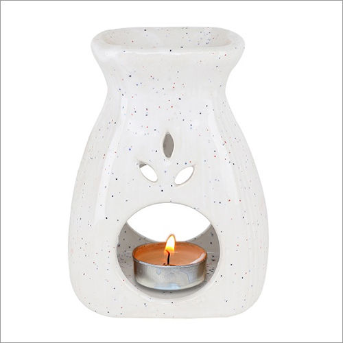 Aroma Tea Light Burner White Colour Diffuser Pot