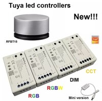 DC12 24V 4CH 4A Smart DropLux WIFI Tuya LED Controller Dimmers DIM CCT RGB RGBW